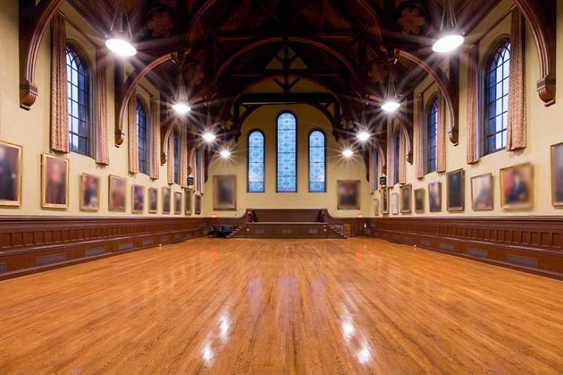 Brown University after picture of a rejuvenated Sayles Hall